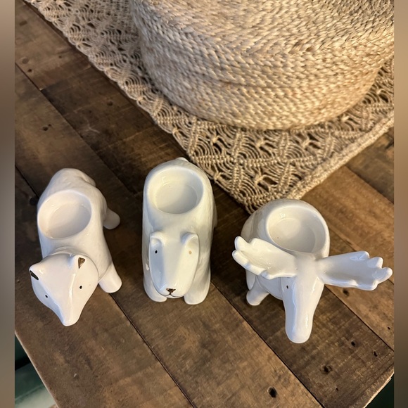 Set of 3 tealight holders. Tealights NOT included - Picture 4 of 6